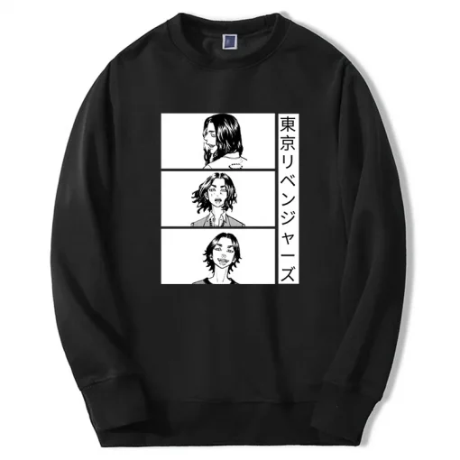 2024 Hot Anime Tokyo Revengers Hoodies Men Women Mikey Anime Graphic Sweatshirts Long Sleeve Harajuku Hip Hop Fashion Sudaderas