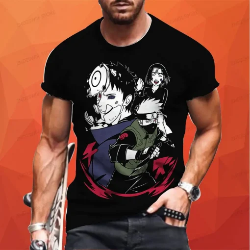 t-shirts inspired by popular anime like Naruto