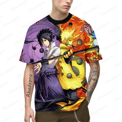 t-shirts inspired by popular anime like Naruto