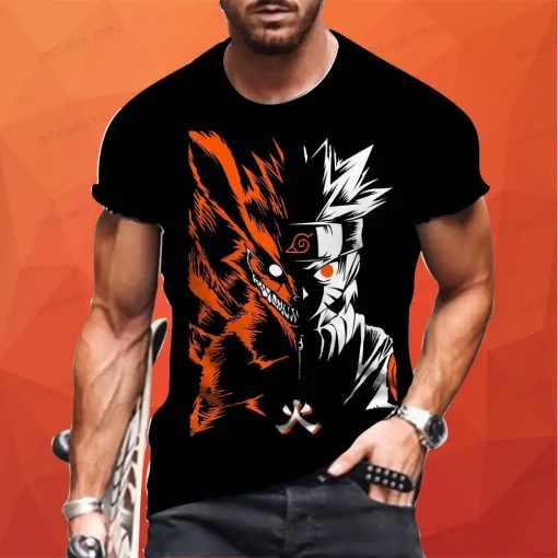 t-shirts inspired by popular anime like Naruto