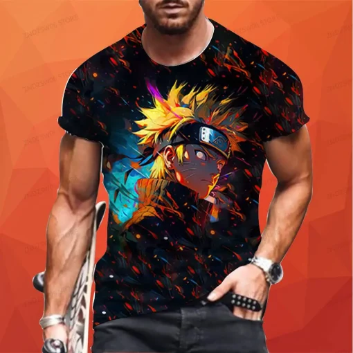 t-shirts inspired by popular anime like Naruto