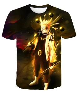 t-shirts inspired by popular anime like Naruto