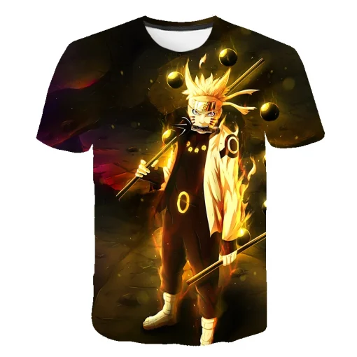 t-shirts inspired by popular anime like Naruto