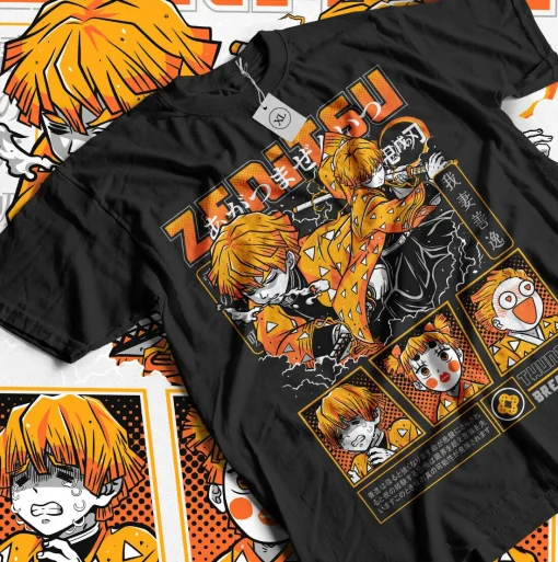 t-shirts inspired by popular anime like Naruto