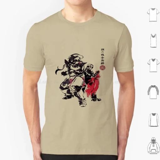 t-shirts inspired by popular anime like Naruto