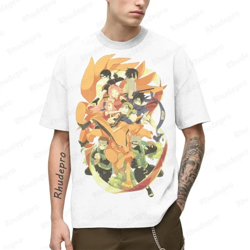 t-shirts inspired by popular anime like Naruto