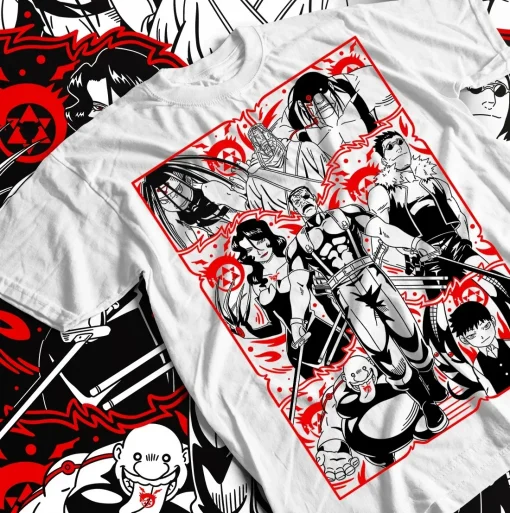 t-shirts inspired by popular anime like Naruto