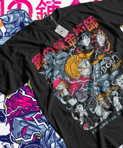 t-shirts inspired by popular anime like Naruto