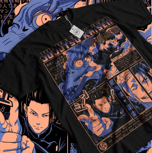 t-shirts inspired by popular anime like Naruto