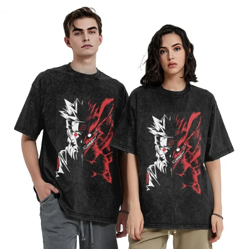 t-shirts inspired by popular anime like Naruto