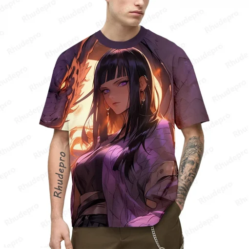 t-shirts inspired by popular anime like Naruto