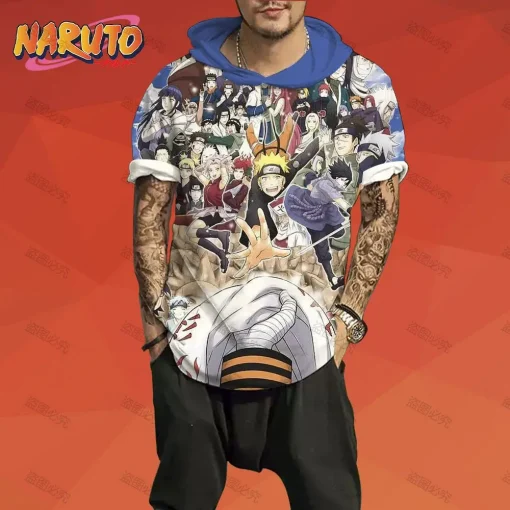 t-shirts inspired by popular anime like Naruto