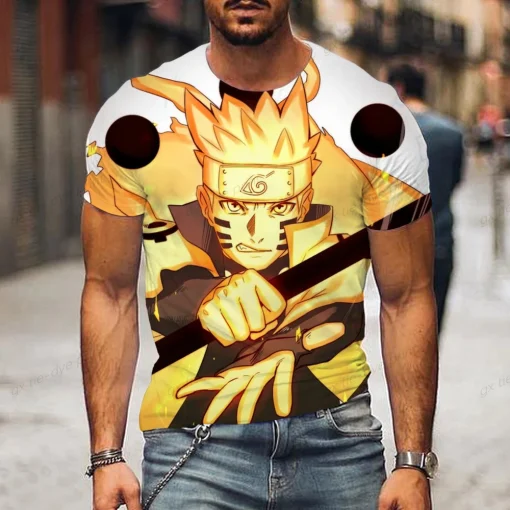 t-shirts inspired by popular anime like Naruto