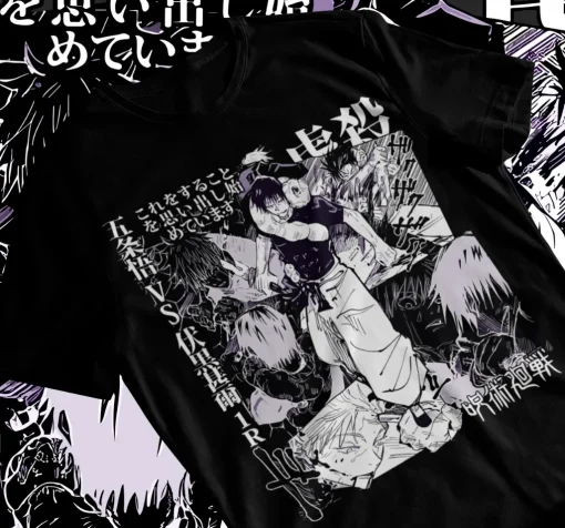 t-shirts inspired by popular anime like Naruto