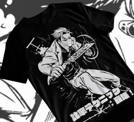 t-shirts inspired by popular anime like Naruto