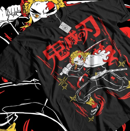 t-shirts inspired by popular anime like Naruto