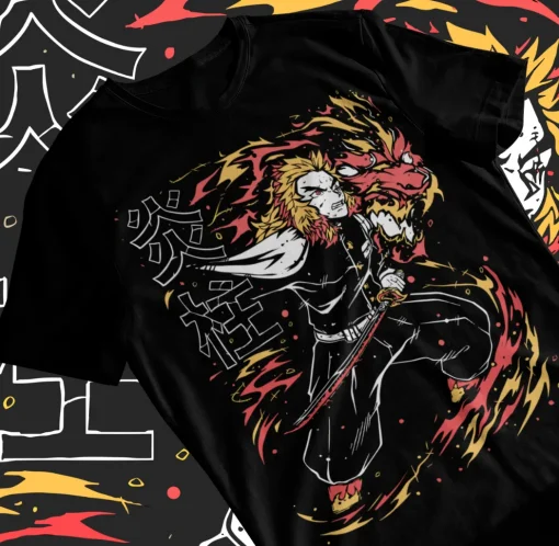 t-shirts inspired by popular anime like Naruto