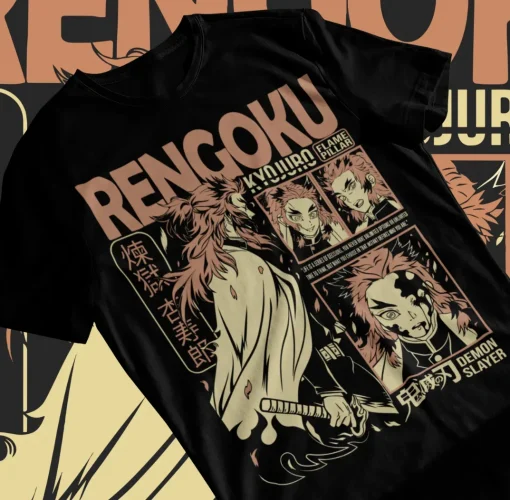 t-shirts inspired by popular anime like Naruto