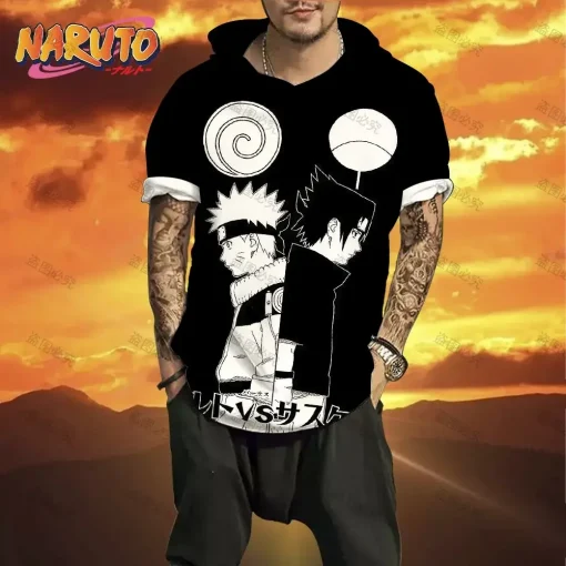 t-shirts inspired by popular anime like Naruto