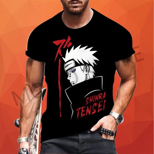 t-shirts inspired by popular anime like Naruto