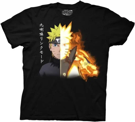 t-shirts inspired by popular anime like Naruto