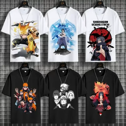 t-shirts inspired by popular anime like Naruto