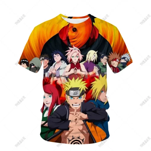 t-shirts inspired by popular anime like Naruto