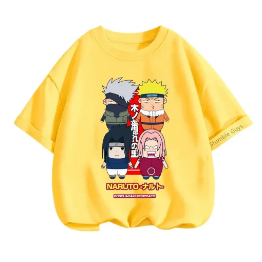 t-shirts inspired by popular anime like Naruto