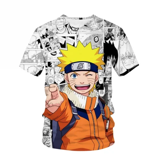 t-shirts inspired by popular anime like Naruto