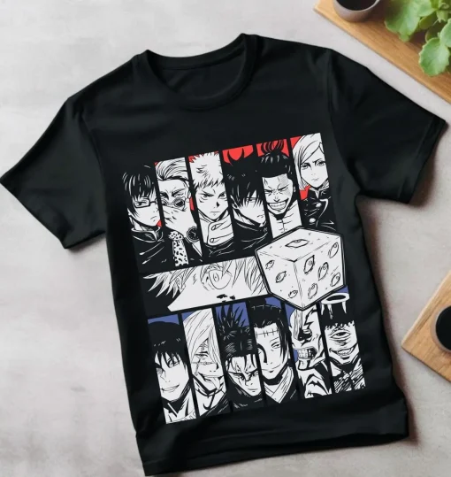 t-shirts inspired by popular anime like Naruto