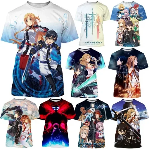 t-shirts inspired by popular anime like Naruto