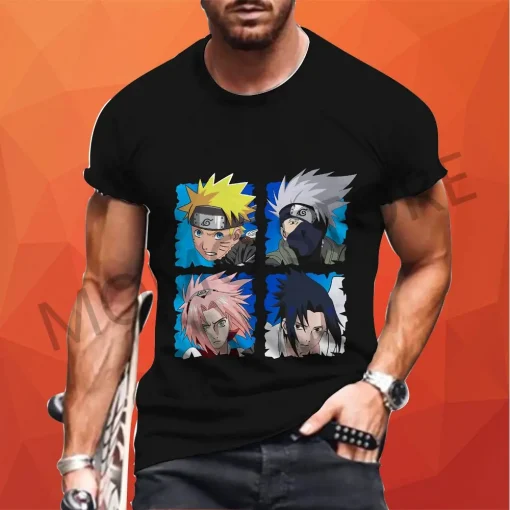 t-shirts inspired by popular anime like Naruto