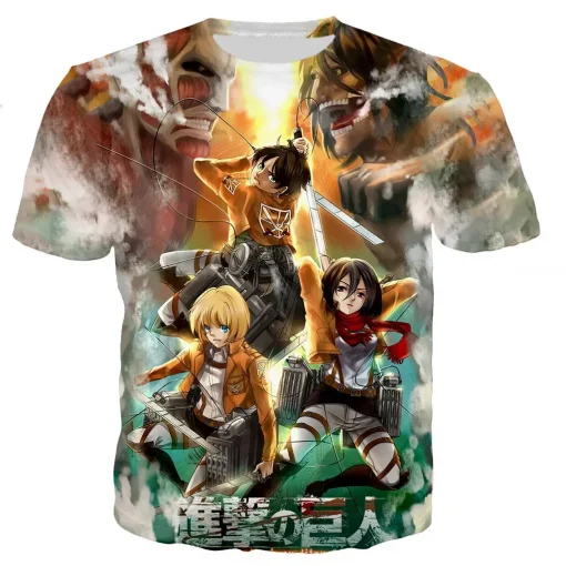 t-shirts inspired by popular anime like Naruto