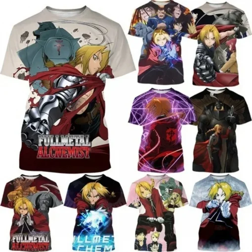 t-shirts inspired by popular anime like Naruto