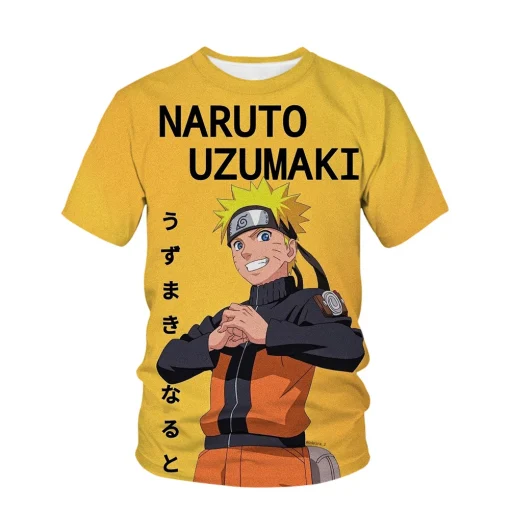 t-shirts inspired by popular anime like Naruto