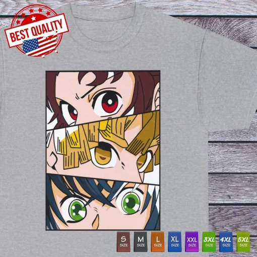 t-shirts inspired by popular anime like Naruto