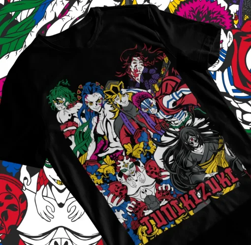 t-shirts inspired by popular anime like Naruto