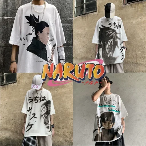 t-shirts inspired by popular anime like Naruto