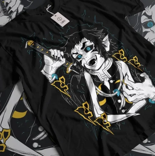 t-shirts inspired by popular anime like Naruto