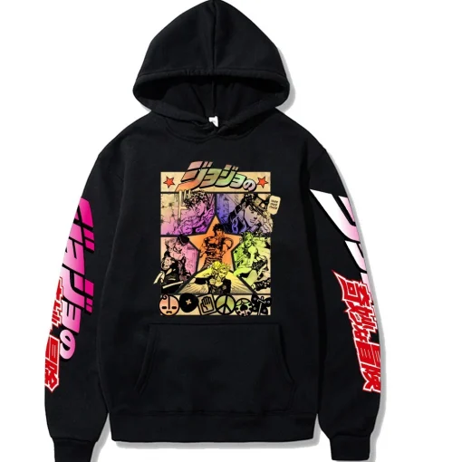 JoJo’s Bizarre Adventure Hoodie - Anime-Inspired Streetwear