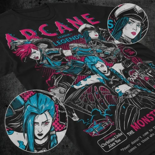 Arcane T-Shirt  – Premium Anime Tee