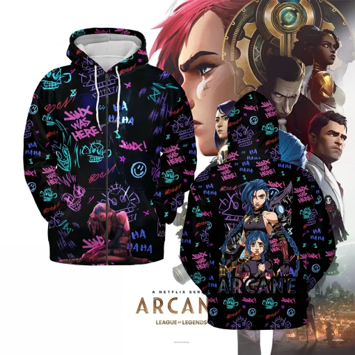 Anime ARCANE Hoodie - Premium Quality